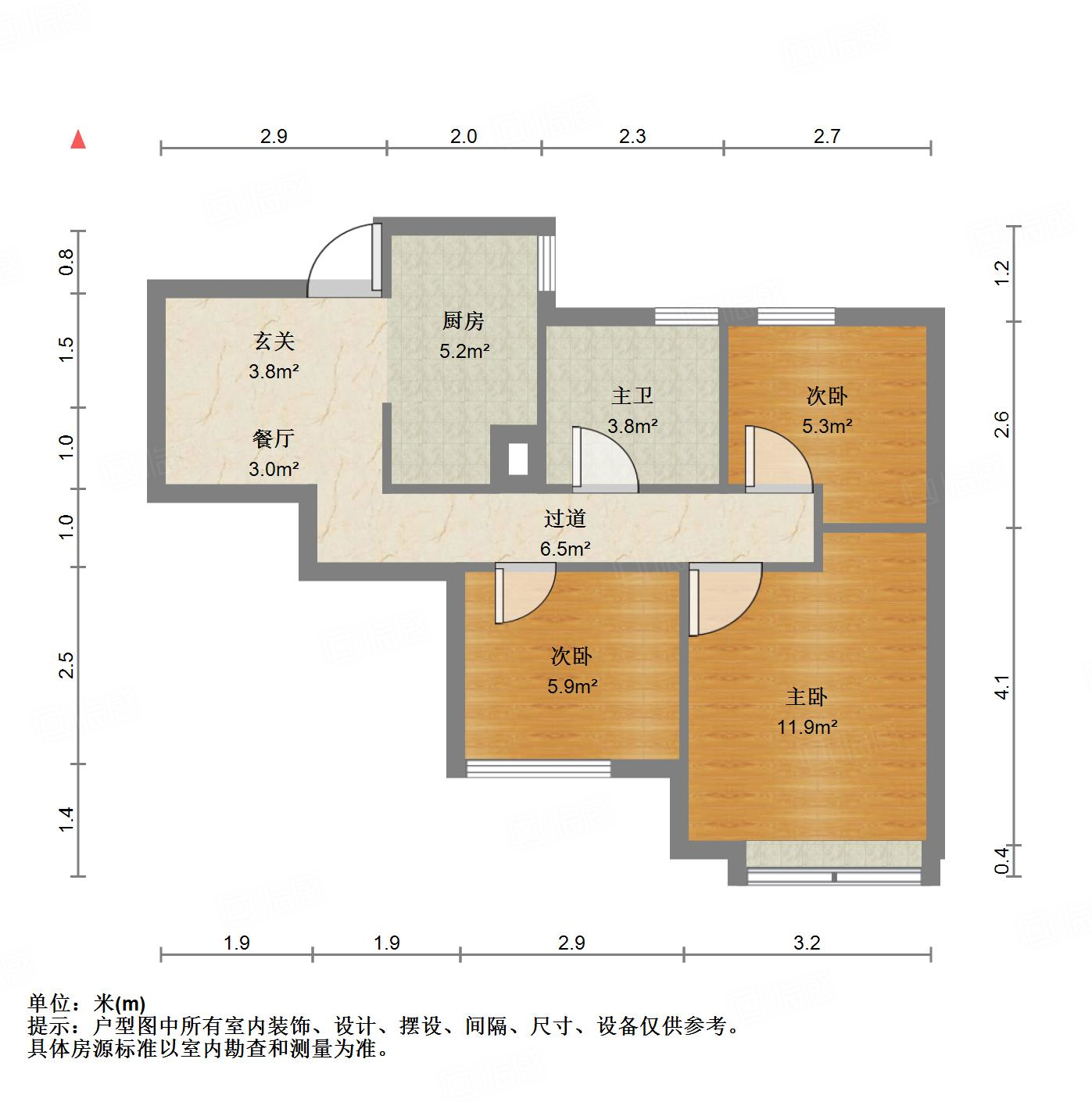 苏胥湾3室2厅88㎡115万二手房图片