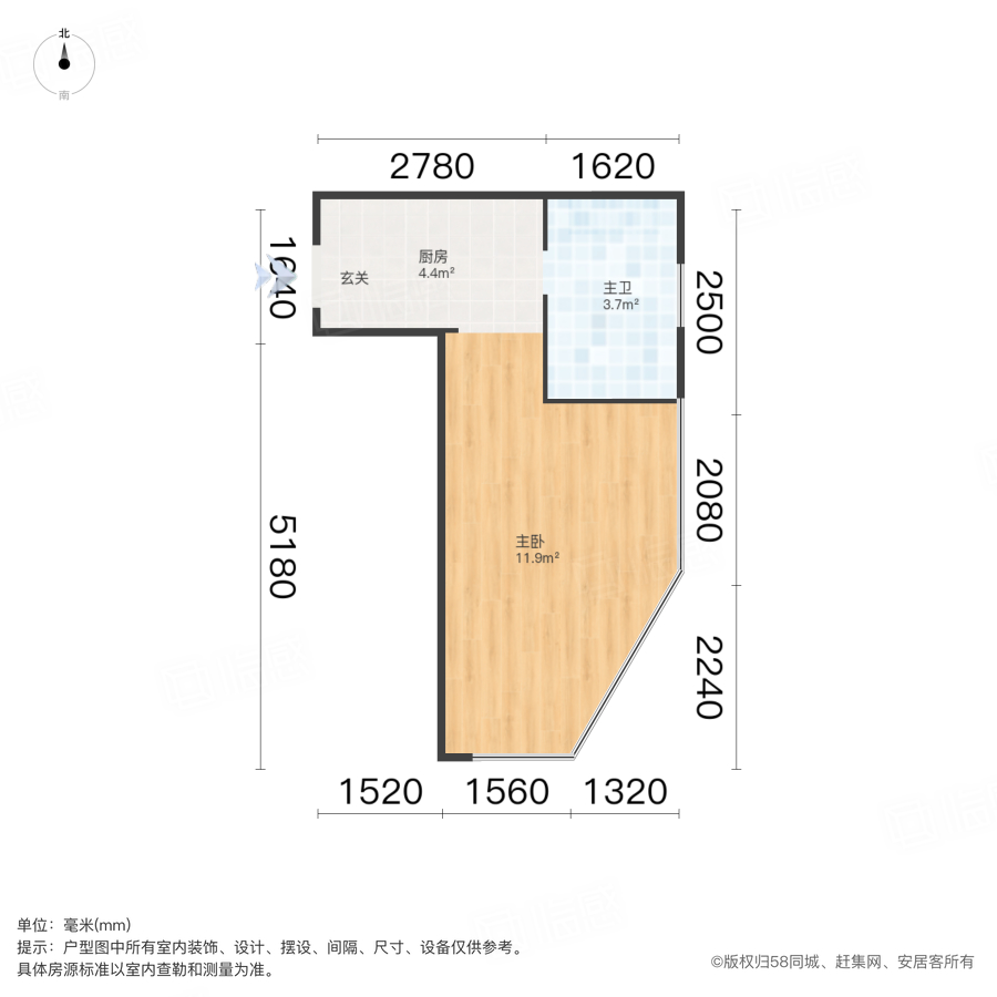 新尚空间大厦1室0厅44.34㎡18万二手房图片