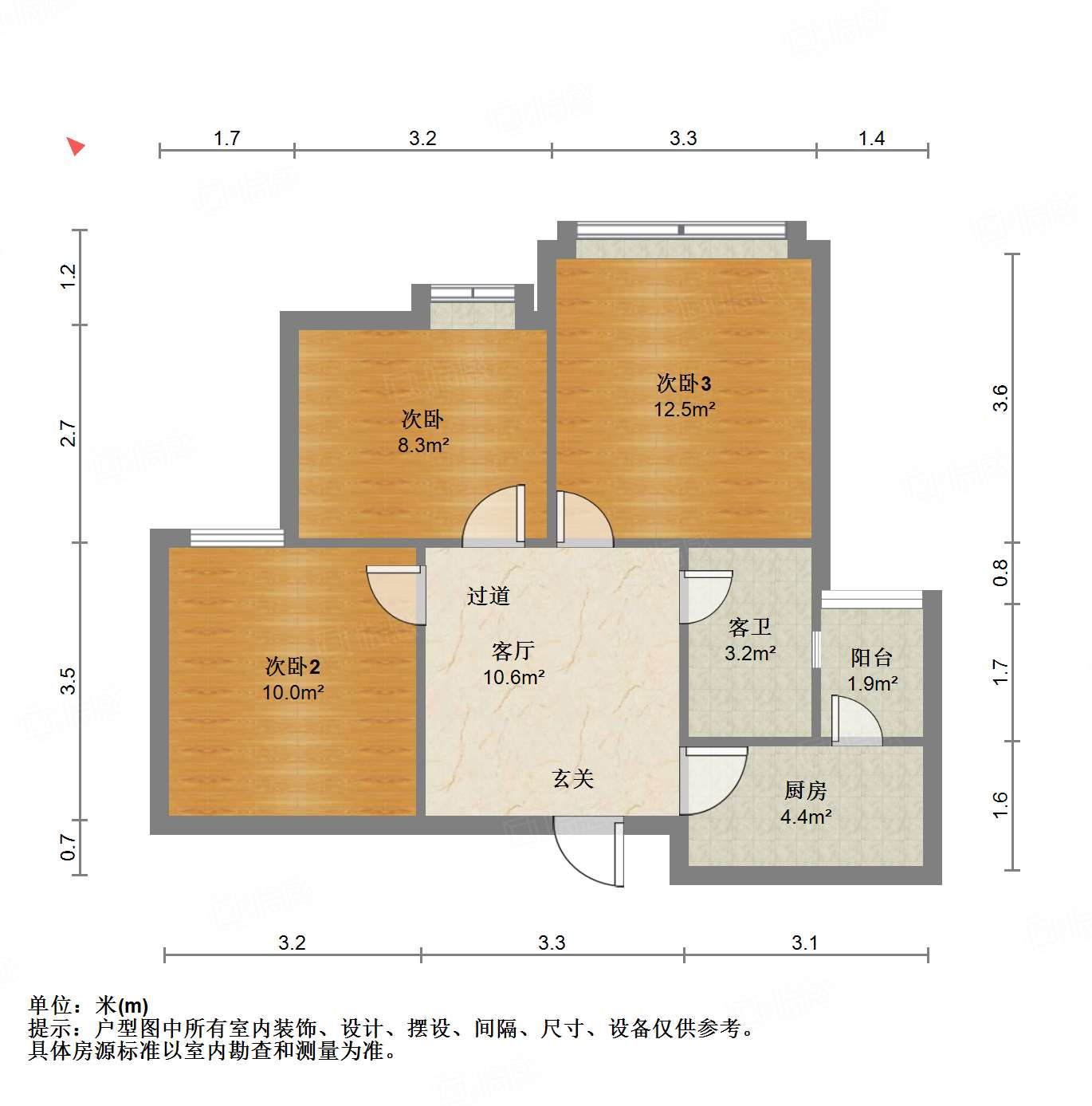 ICON尚郡3室2厅72㎡165万二手房图片
