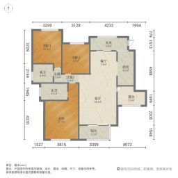 康桥林语镇珑棠坊3室2厅126.03㎡99万二手房图片