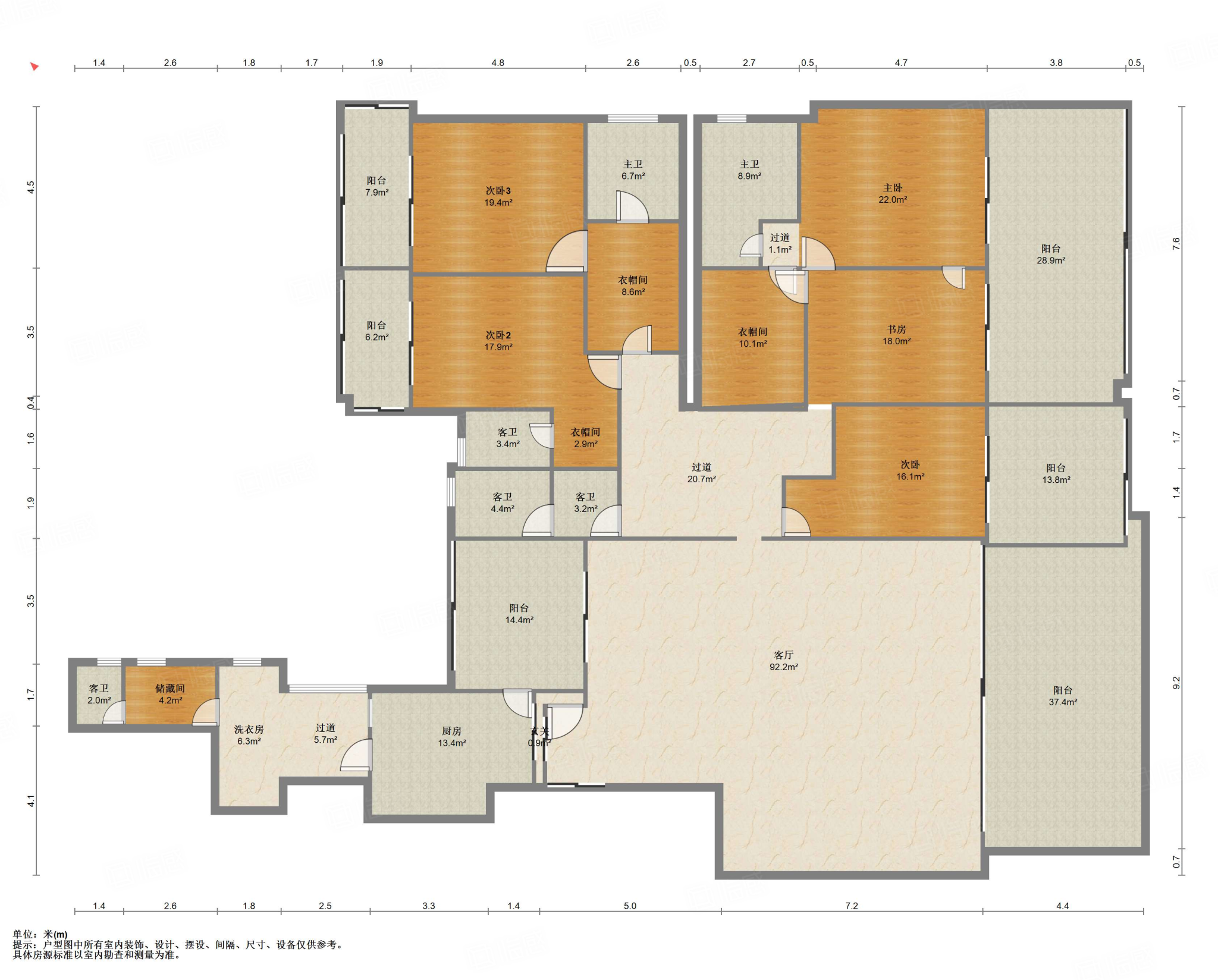 南湖国际社区(南区)5室2厅442.82㎡490万二手房图片