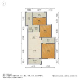 君合天玺3室2厅99.77㎡126.8万二手房图片