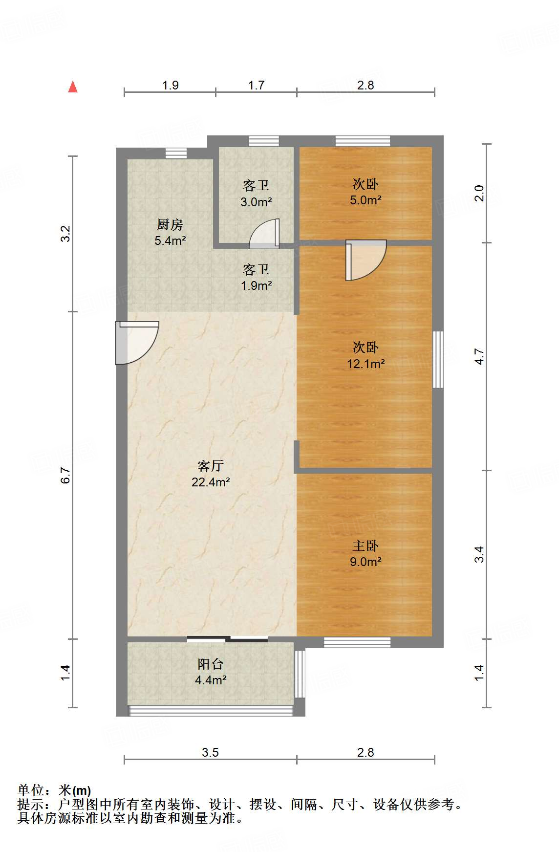 正荣悦榕府3室2厅88㎡138万二手房图片